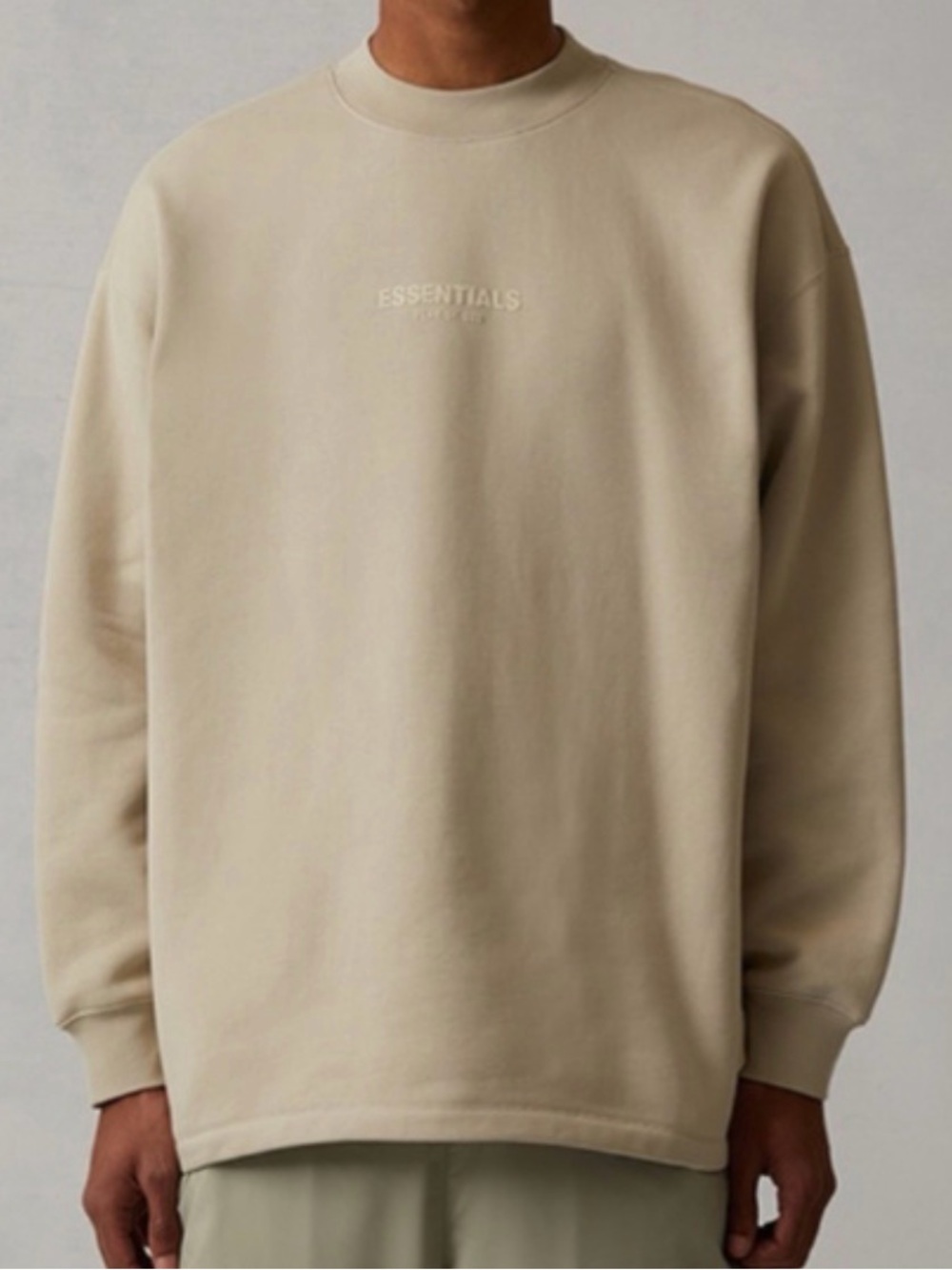 Essentials Men's Sweatshirt in Beige